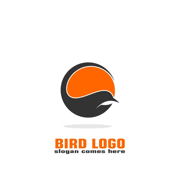 鳥のグラフィックのロゴのテンプレート 抽象的な鳥のロゴ — ストックベクタ