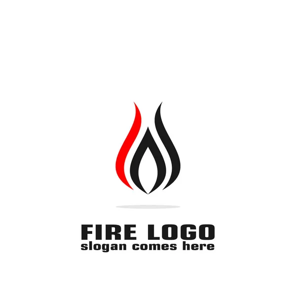 Fire graphic logo template, flame icon, illustration of company logo.