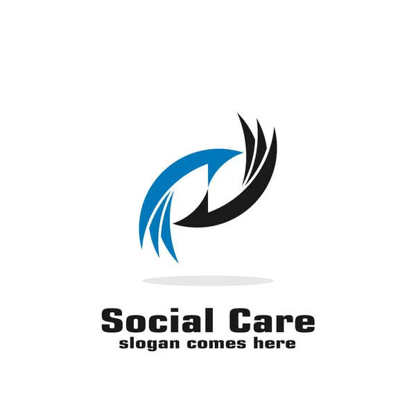 Social Care Logo Icons Better Give Receive — Stock Vector