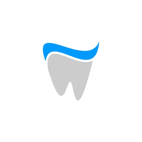 Logotipo Dente Abstrato Conceito Projeto Logotipo Cuidado Dental Isolado Fundo — Vetor de Stock