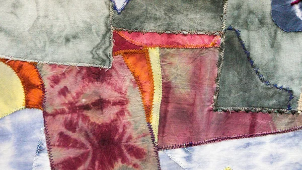 丝绸结节蜡染的抽象图案 — 图库照片