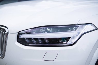 Modern araba farlar. Modern lüks car.selective odak