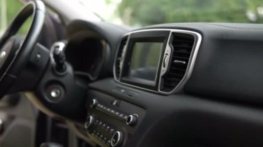 bir araç vites kolu, modern araba inerior görüntüleri