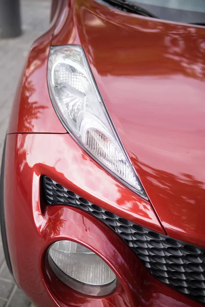 Modern car headlights. Modern luxury car.selective focus