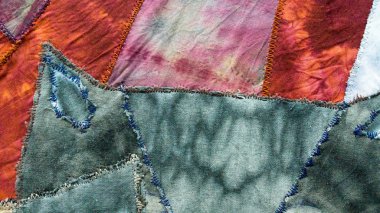 İpek nodosa batik soyut desen