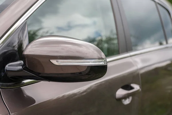 Side mirror of modern car. Stock Image