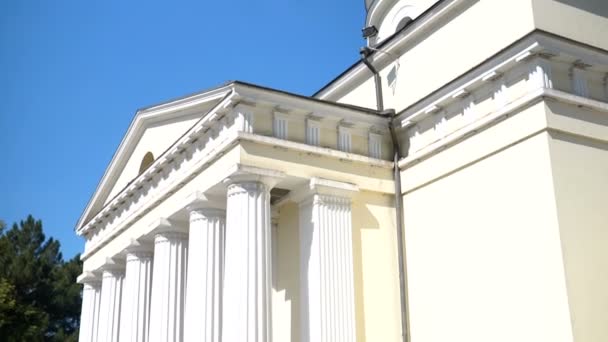 Catedral Natividad Catedral Ortodoxa Kisinau Moldavia Steadicam Disparar — Vídeo de stock