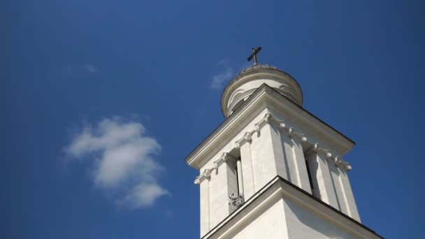 Catedral Natividad Catedral Ortodoxa Kisinau Moldavia Steadicam Disparar — Vídeos de Stock