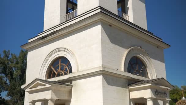 Kathedraal Van Geboorte Orthodoxe Kathedraal Kisinau Moldavië Steadicam Schieten — Stockvideo