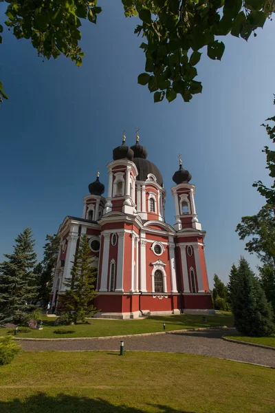 Пейзаж Монастырем Курки Молдова — стоковое фото