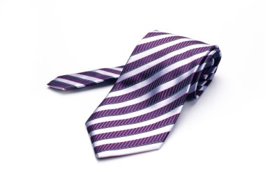 Adam beyaz arka plan üzerinde izole için şık kravat