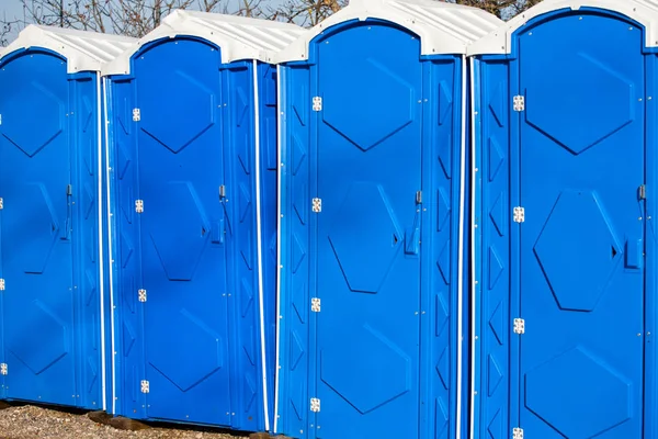 Eine Große Anzahl Von Straßentoiletten Stadtpark — Stockfoto