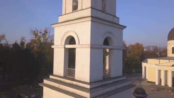 Vol au-dessus de la cathédrale 4k. Cathédrale chrétienne de Kishinev, Moldavie .