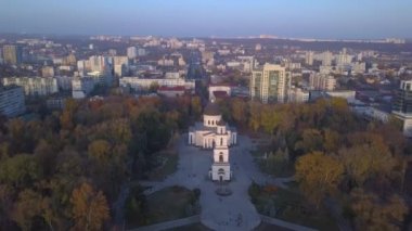 Uçuş Katedrali 4k üzerinde. Kişinev, Moldova katedralde Hıristiyanlık.