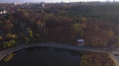 güzel Park lake ile havadan görünümü