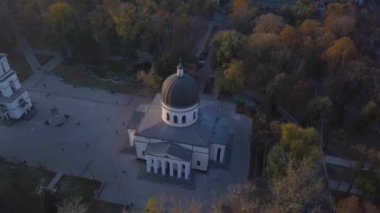 Uçuş Katedrali 4k üzerinde. Kişinev, Moldova katedralde Hıristiyanlık.