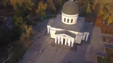 Uçuş Katedrali 4k üzerinde. Kişinev, Moldova katedralde Hıristiyanlık.