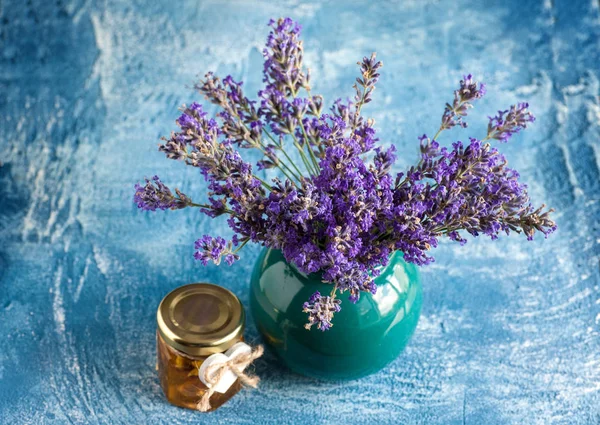 Lavender bouquet in vase