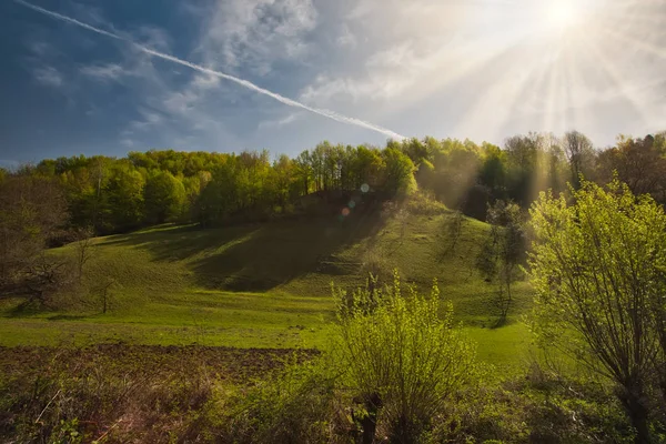 Karpacka gór w spring. — Zdjęcie stockowe