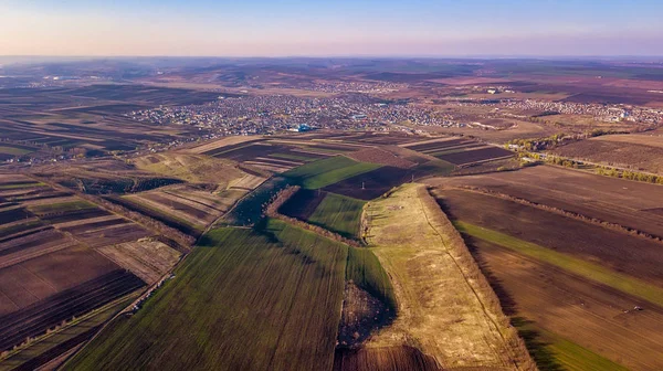 Bird Eye View of the Fields — Stock Photo, Image