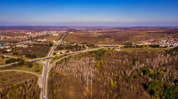 Drone video de una carretera . — Foto de Stock