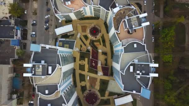 키시리브 2019년 현대적인 디자인과 현대적인 빌딩과 도시의 Futage — 비디오