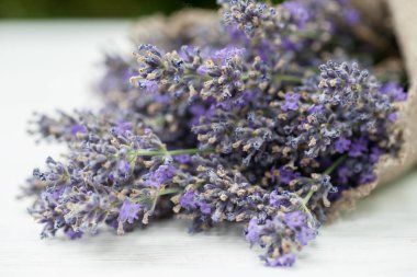 Keten çuval lavanta