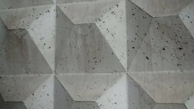 Dekoratif beyaz tuğla duvar yakın çekim. Beyaz tuğla duvar, arka plan. Doku.
