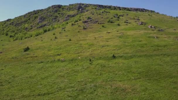 Volo Sopra Paesaggio Impressionante Sopra Highlands Della Repubblica Moldova — Video Stock