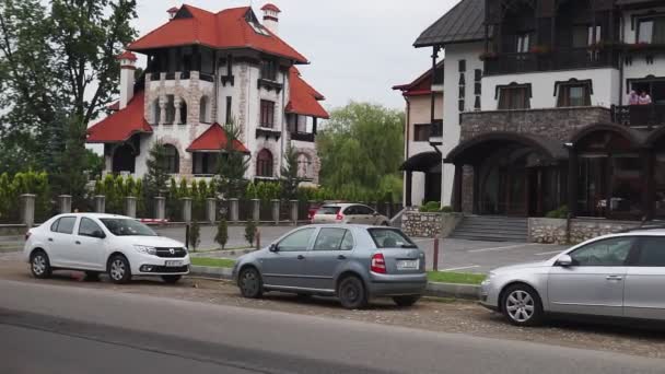 Kleie Rumänien Juni 2019 Gedrängte Straße Der Republik Einem Sommermorgen — Stockvideo