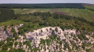 Moldova Cumhuriyeti Highlands üzerinde müthiş manzara üzerinde Uçuş.