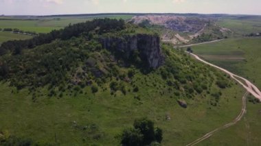 Moldova Cumhuriyeti Highlands üzerinde müthiş manzara üzerinde Uçuş.