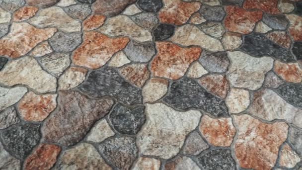 A tilting clip of some new colored exterior paving slabs — Stock Footage Tilting Clip Some New Colored Exterior Paving Slabs Royalty Free Stock Video