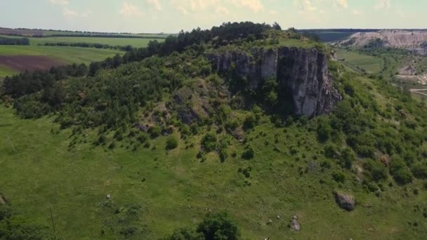 Vlucht Het Ontzagwekkende Landschap Hooglanden Van Moldavië Republiek — Stockvideo