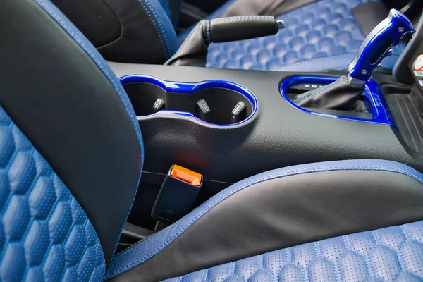 View of the interior of a modern automobile