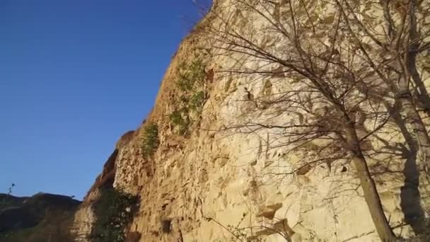 Panorama Gros Plan Formations Rocheuses Naturelles Uniques Par Une Belle — Video