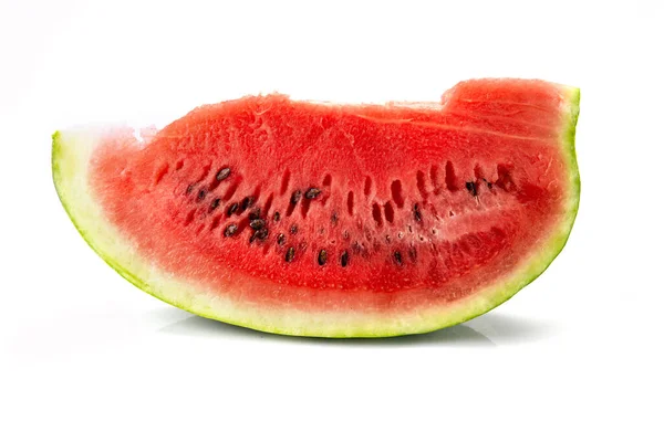 Watermelon Slice Isolated White Background Ecologic Food — Stok fotoğraf