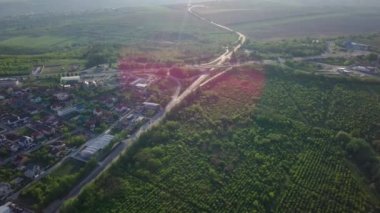 Kishinev şehrinin varoşlarındaki bir alt birimde İHA uçuşu. Moldova Cumhuriyeti