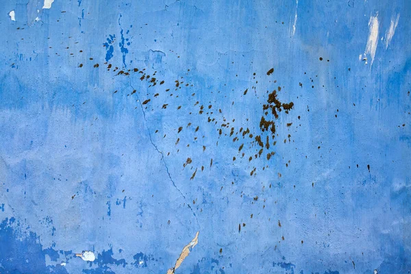 Oude Grungy Baksteen Muur Textuur Marine Blauwe Toon — Stockfoto