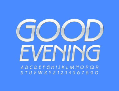 Good Evening Typography Free Vector Eps Cdr Ai Svg Vector Illustration Graphic Art