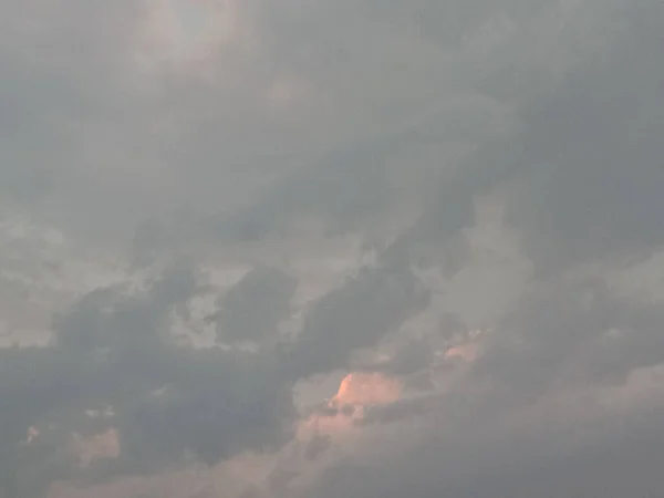 Синій Помаранчевий Колір Змішаної Хмари Небі — стокове фото