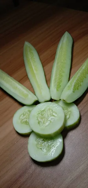 Testy Saudável Pepino Fresco Closeup — Fotografia de Stock