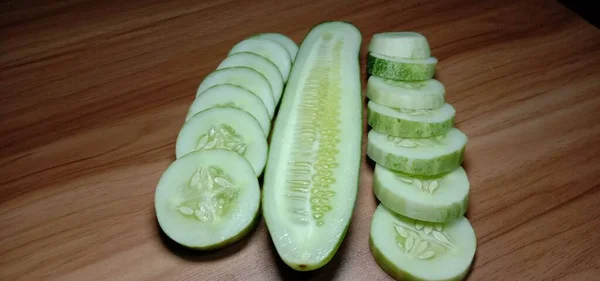 Testy Healthy Fresh Cucumber Closeup — Stock Photo, Image