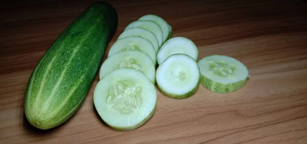 Testy Healthy Fresh Cucumber Closeup — Stock Photo, Image