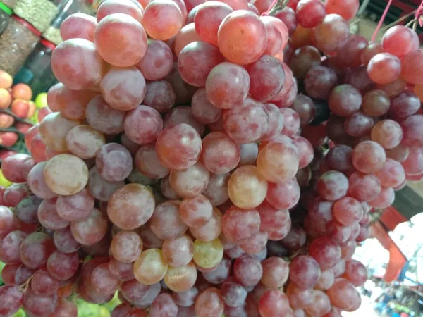 Brodo Uva Rossa Fresco Gustoso Sano Sul Negozio — Foto Stock