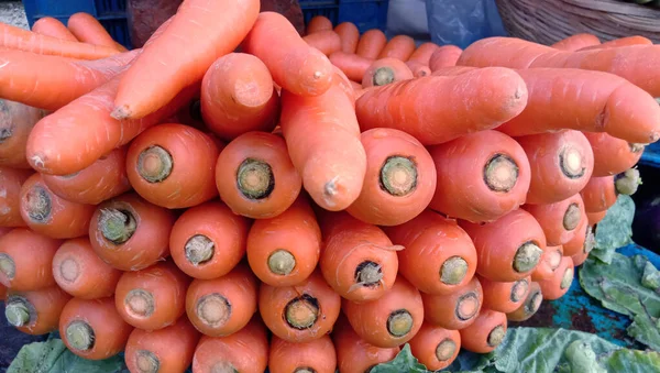 Bouillon Carottes Frais Délicieux Sain Sur Boutique — Photo