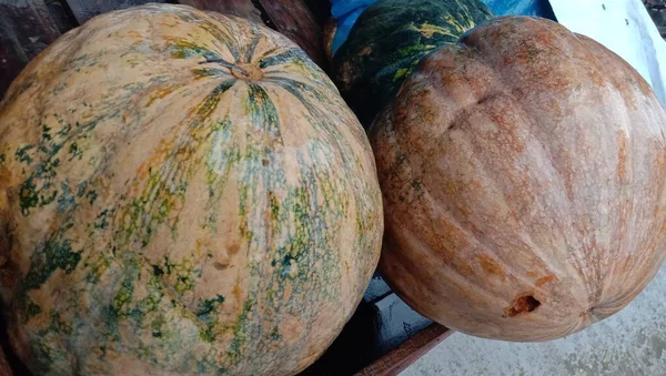 Calabaza Fresca Sana Mercado Para Venta — Foto de Stock