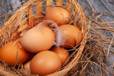 köy yumurtaları sepet