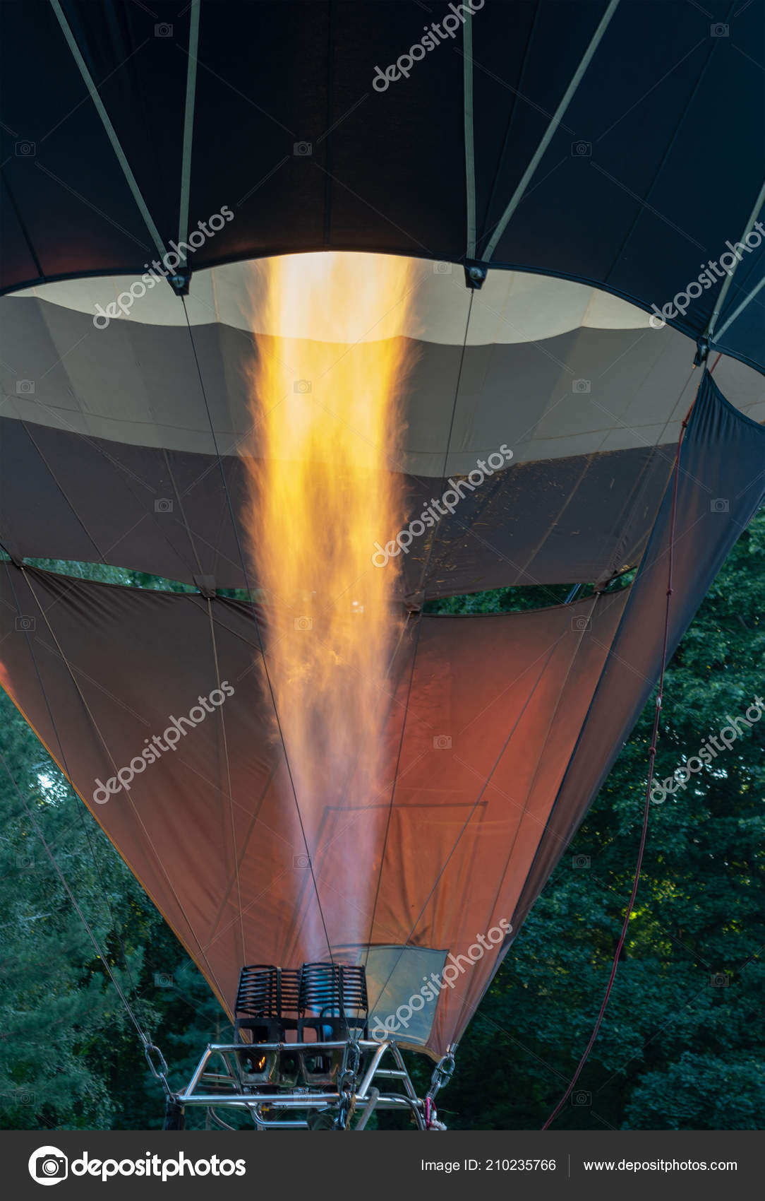 hot air balloon flame