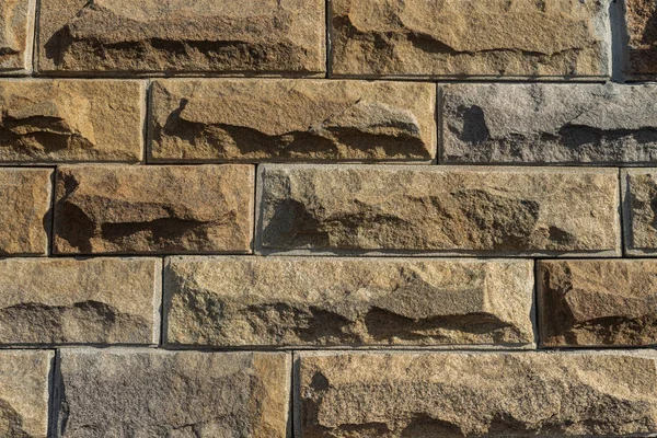 Wall decorative bricks. Stone bricks. close up